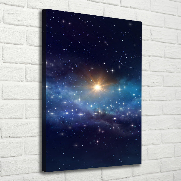 Quadro su tela canvas verticale Cielo stellato