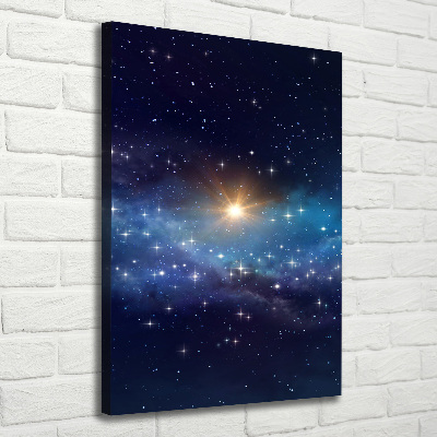 Quadro su tela canvas verticale Cielo stellato