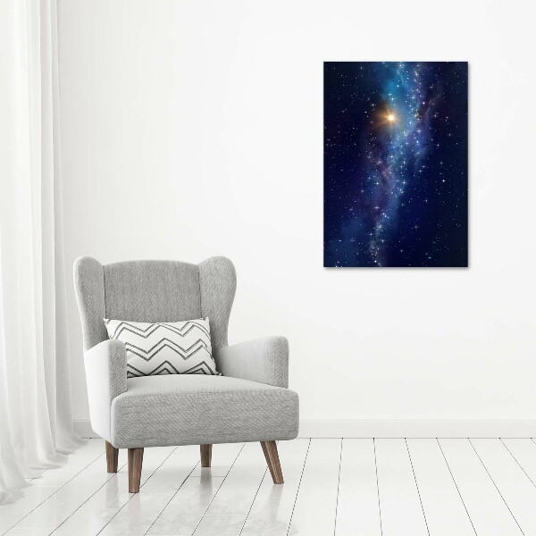 Quadro su tela canvas verticale Cielo stellato
