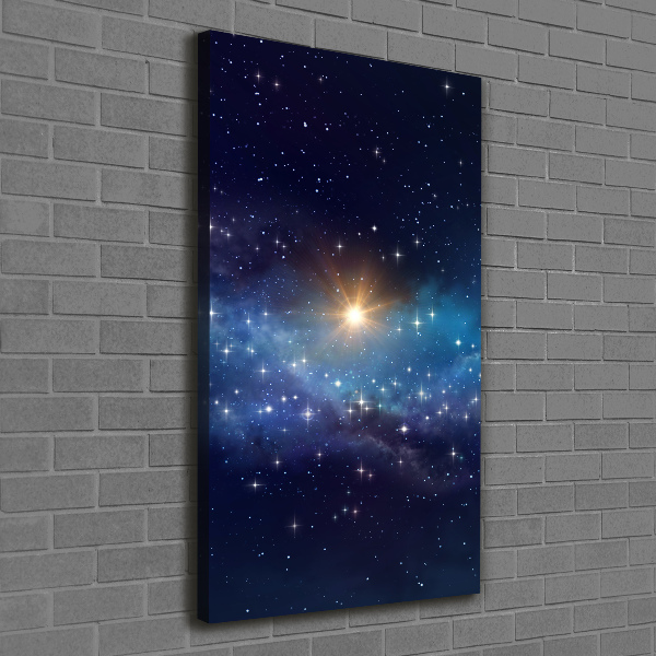 Quadro su tela canvas verticale Cielo stellato