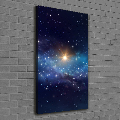 Quadro su tela canvas verticale Cielo stellato
