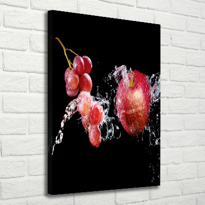 Stampa quadro su tela verticale Frutta
