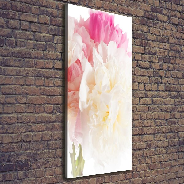 Quadro su tela canvas verticale Peonia