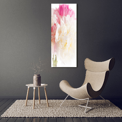 Quadro su tela canvas verticale Peonia