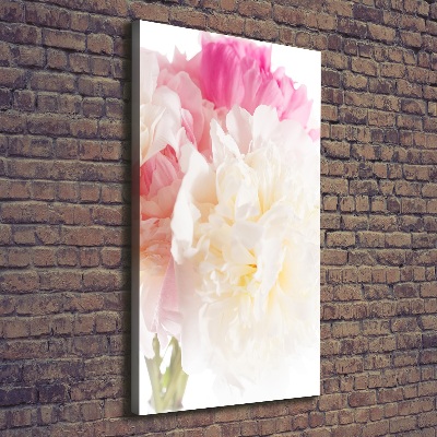 Quadro su tela canvas verticale Peonia