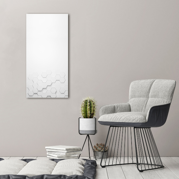 Quadro su tela canvas verticale Sfondo esagonale