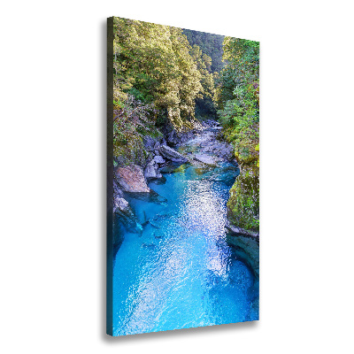 Quadro su tela canvas verticale Fiume nella foresta
