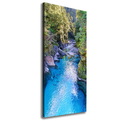 Quadro su tela canvas verticale Fiume nella foresta