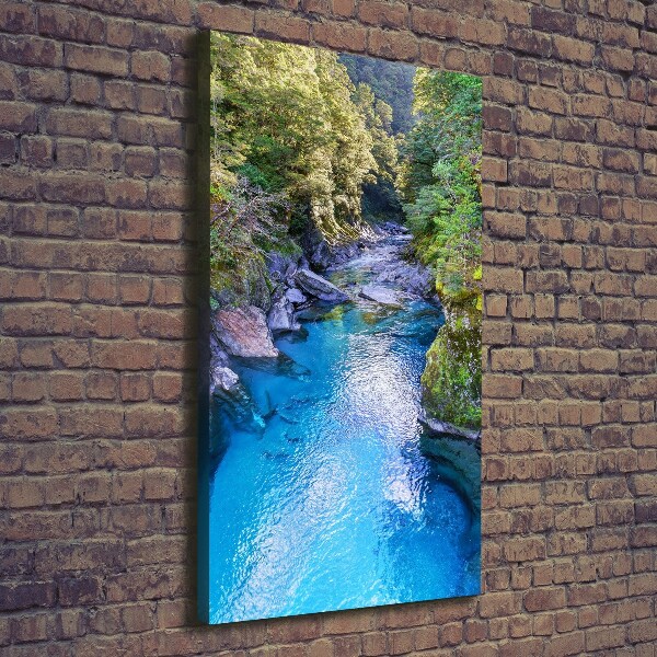 Quadro su tela canvas verticale Fiume nella foresta