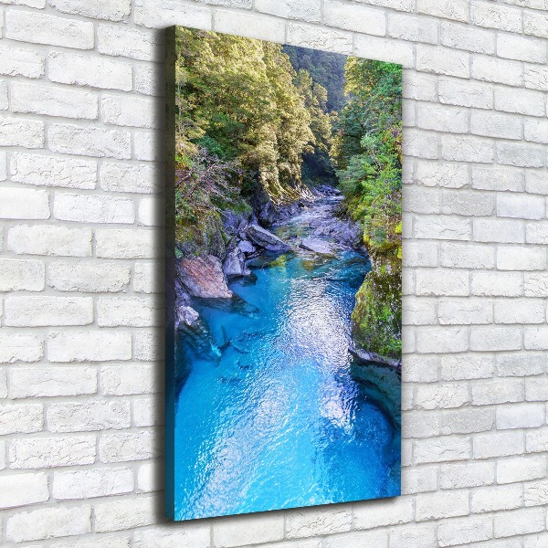 Quadro su tela canvas verticale Fiume nella foresta