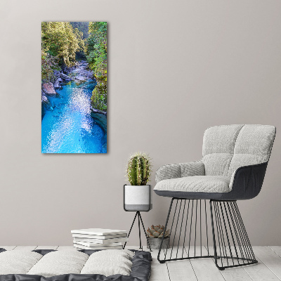 Quadro su tela canvas verticale Fiume nella foresta