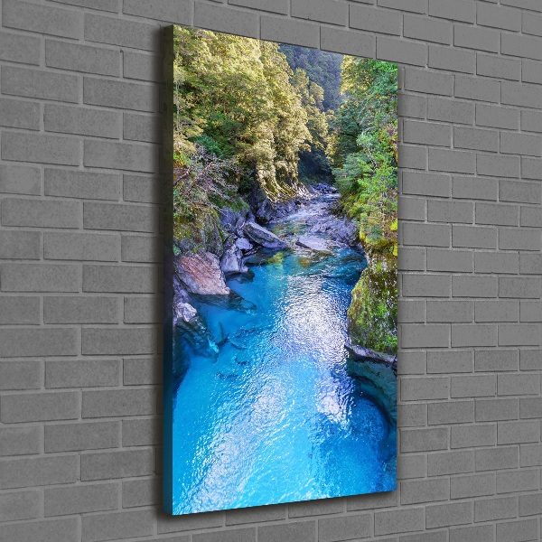 Quadro su tela canvas verticale Fiume nella foresta