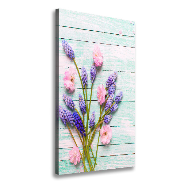 Quadro foto su tela verticale Giacinto d'uva