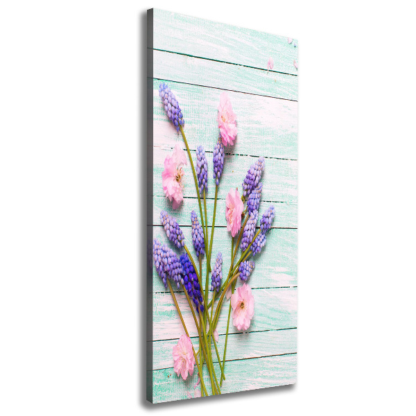 Quadro foto su tela verticale Giacinto d'uva