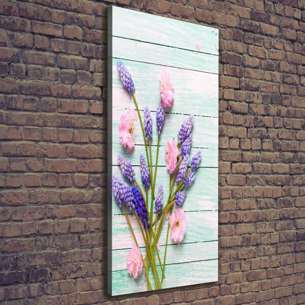 Quadro foto su tela verticale Giacinto d'uva