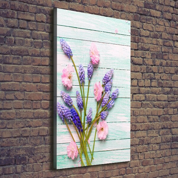 Quadro foto su tela verticale Giacinto d'uva