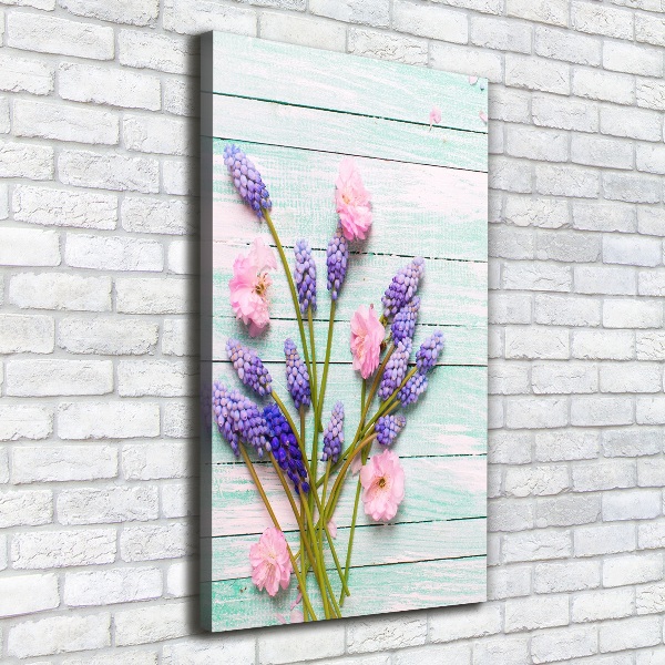 Quadro foto su tela verticale Giacinto d'uva