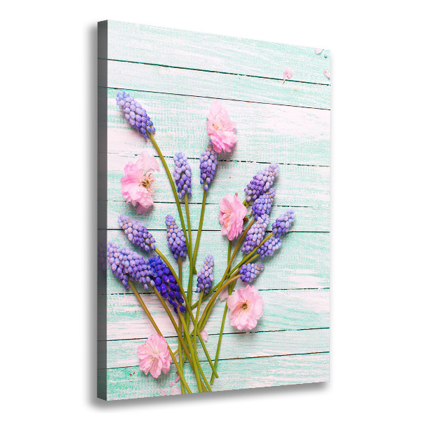 Quadro foto su tela verticale Giacinto d'uva