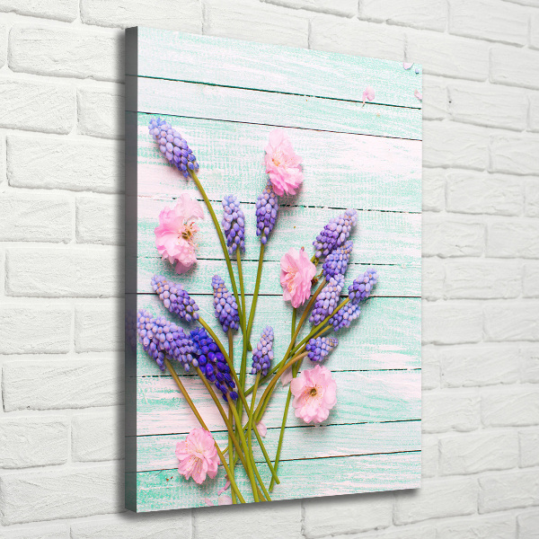 Quadro foto su tela verticale Giacinto d'uva