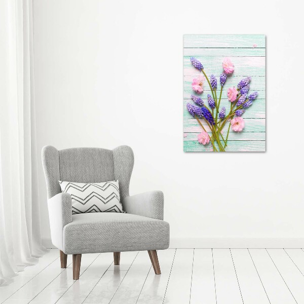 Quadro foto su tela verticale Giacinto d'uva