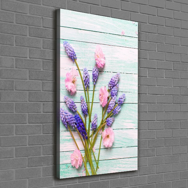 Quadro foto su tela verticale Giacinto d'uva