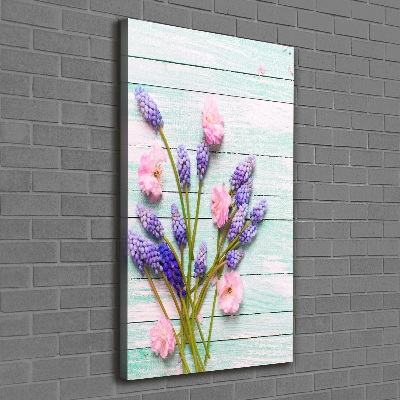 Quadro foto su tela verticale Giacinto d'uva