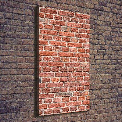 Stampa quadro su tela verticale Muro di mattoni