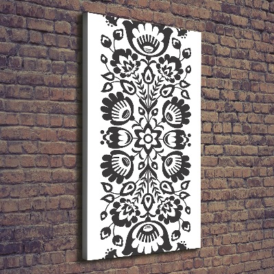 Quadro foto su tela verticale Modello popolare