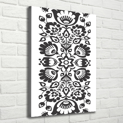 Quadro foto su tela verticale Modello popolare