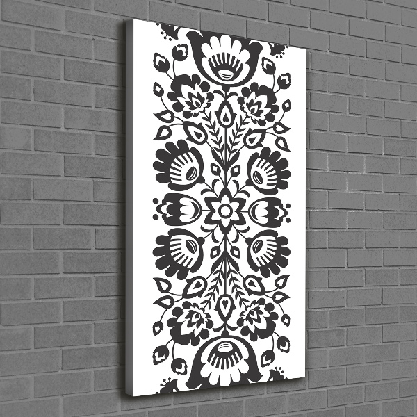 Quadro foto su tela verticale Modello popolare