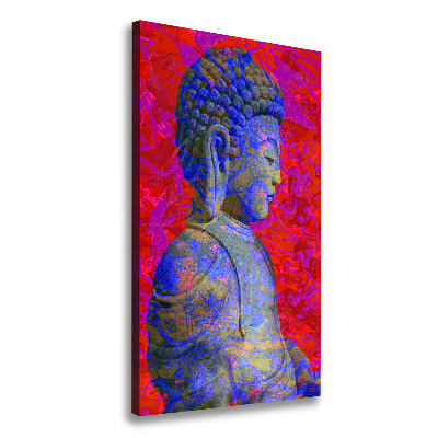 Quadro su tela canvas verticale Buddha astratto