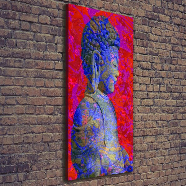 Quadro su tela canvas verticale Buddha astratto