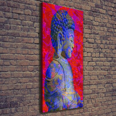 Quadro su tela canvas verticale Buddha astratto