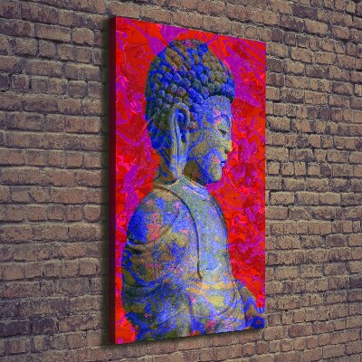 Quadro su tela canvas verticale Buddha astratto