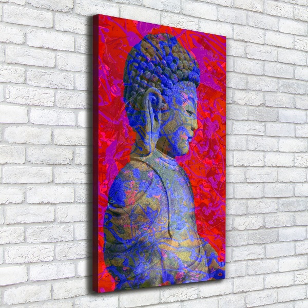 Quadro su tela canvas verticale Buddha astratto