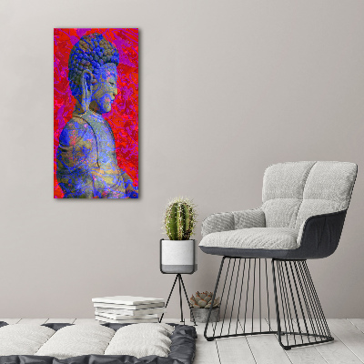 Quadro su tela canvas verticale Buddha astratto