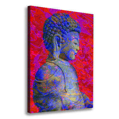 Quadro su tela canvas verticale Buddha astratto