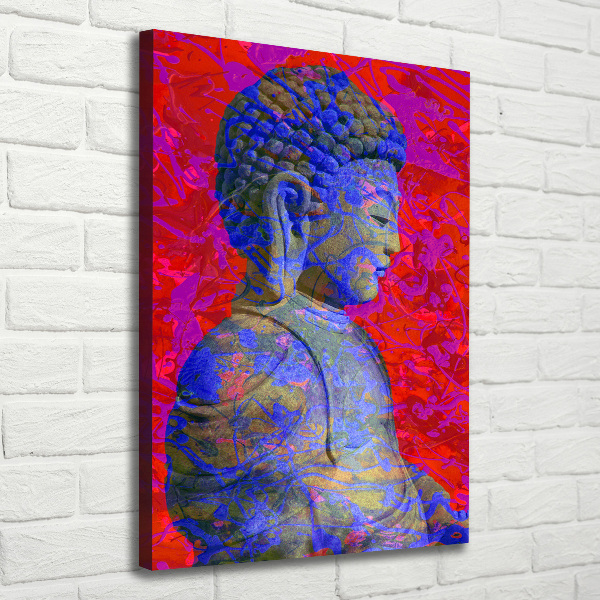 Quadro su tela canvas verticale Buddha astratto