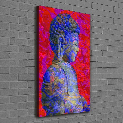 Quadro su tela canvas verticale Buddha astratto