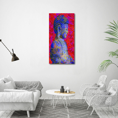 Quadro su tela canvas verticale Buddha astratto