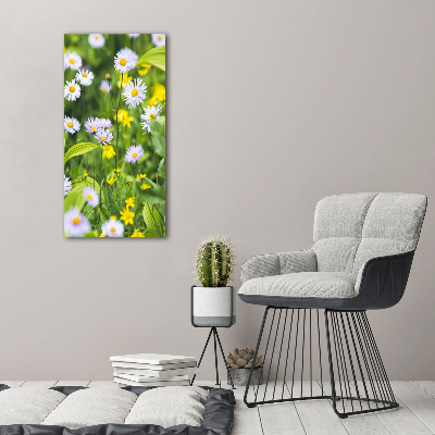 Quadro foto su tela verticale Margherite