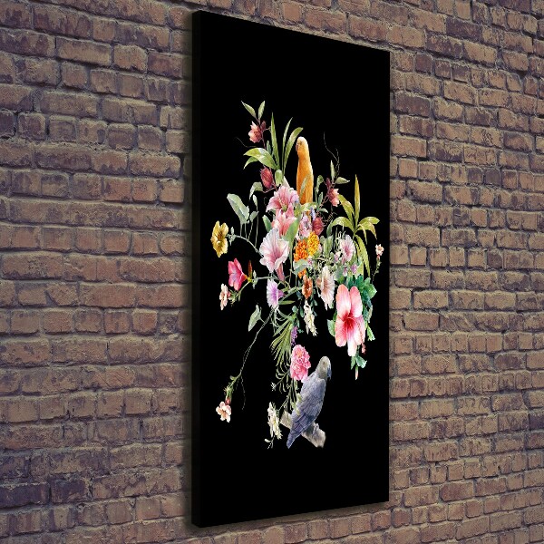 Quadro su tela canvas verticale Modello hawaiano