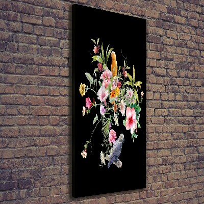 Quadro su tela canvas verticale Modello hawaiano