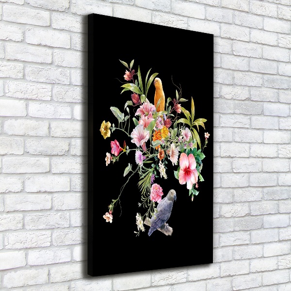 Quadro su tela canvas verticale Modello hawaiano