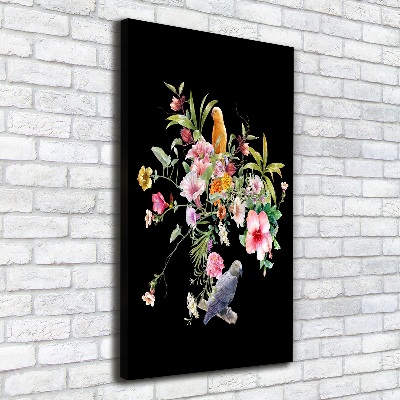 Quadro su tela canvas verticale Modello hawaiano