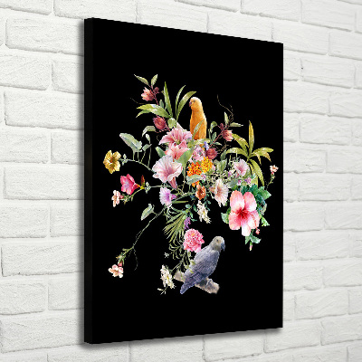 Quadro su tela canvas verticale Modello hawaiano