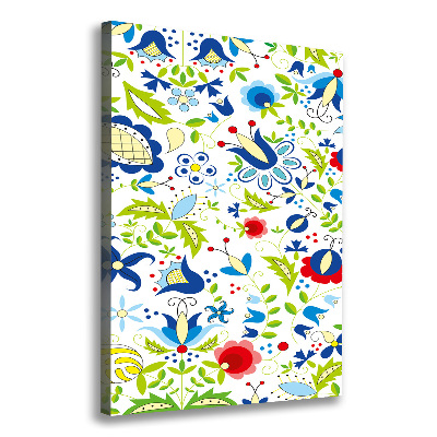 Stampa quadro su tela verticale Modello etnico