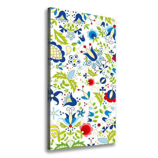 Stampa quadro su tela verticale Modello etnico