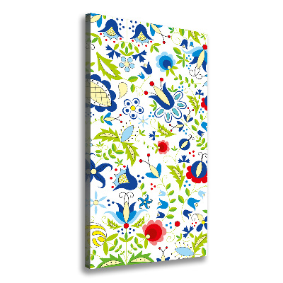 Stampa quadro su tela verticale Modello etnico