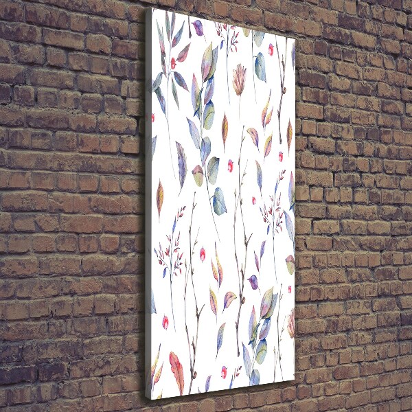 Quadro foto su tela verticale Foglie di eucalipto
